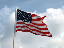 American flag of United States of America