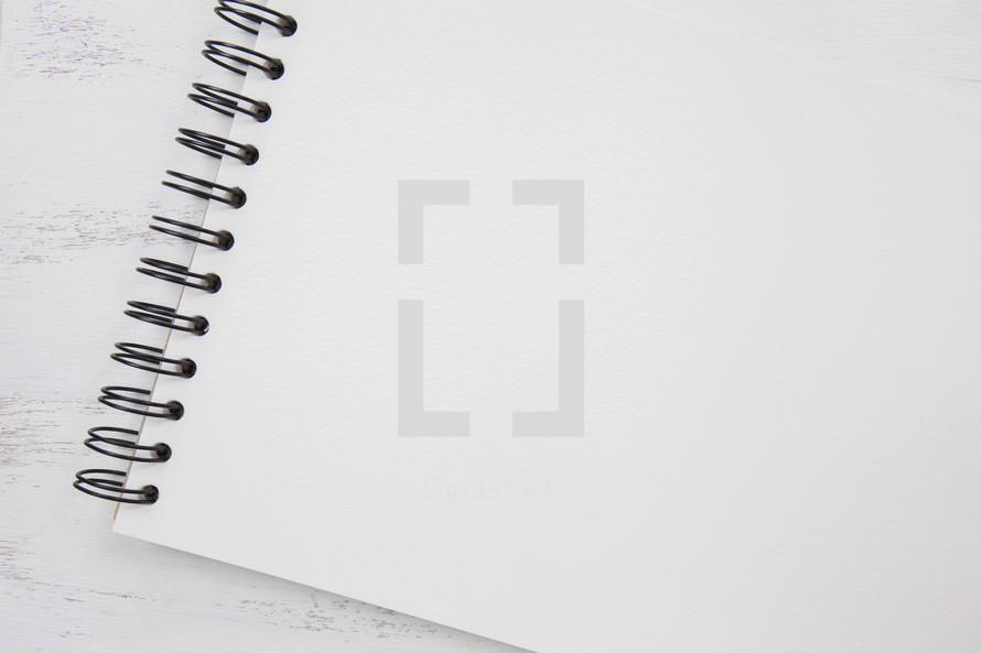 blank sketch pad 