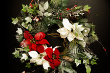 poinsettia wreath 