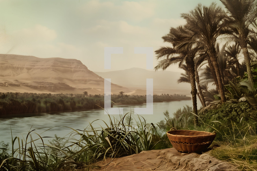 Miraculous Journeys of Moses in the Basket Through Nile River
