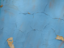 Blue plaster wall useful as a background
