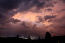 evening storm clouds 