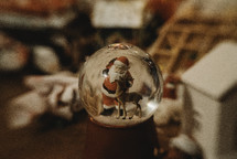 Santa snow globe 