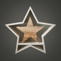 wooden star display 