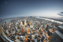 Manhattan New York City skyline 