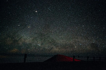 stars in the night sky over Mauna Kea 