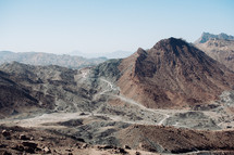 View from Sa’al Mountain on a hike in Muscat, Oman
