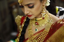 Indian woman in traditional clothing 