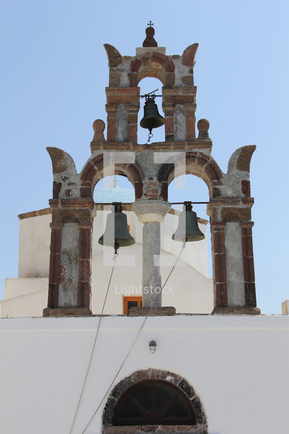 Church bell tower.