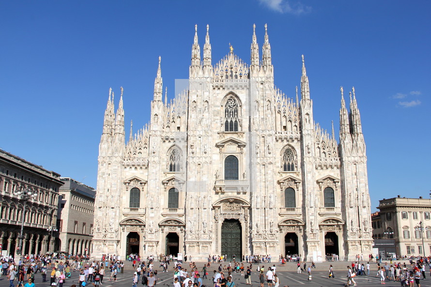The Duomo or Milan Cathedral. 