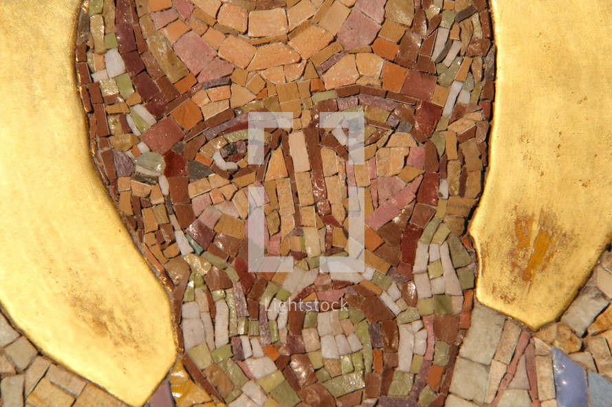 Tile mosaic of John the Baptist