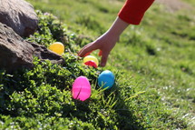 child at an Easter egg Hunt 