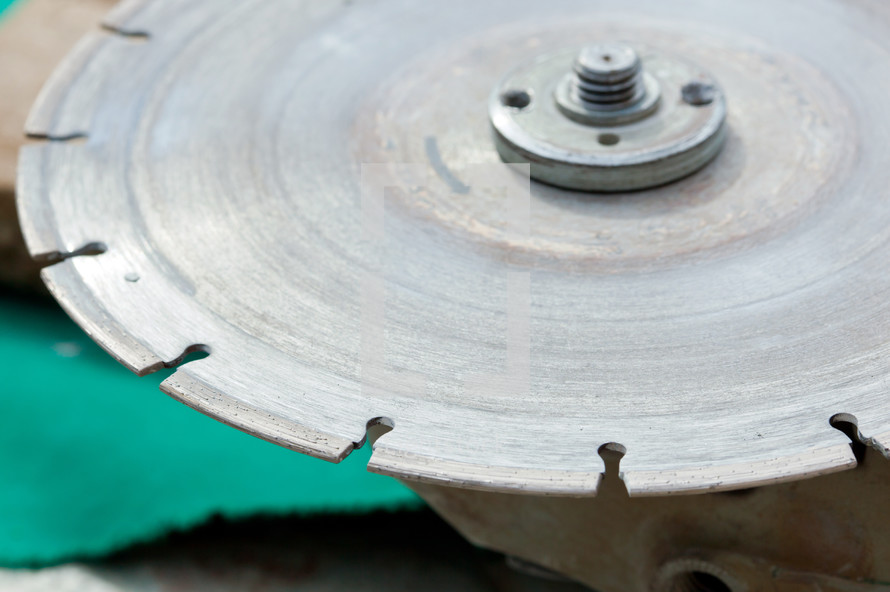 close up of diamond disc for angle grinders