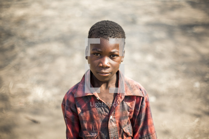 headshot of an African child 