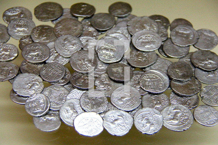 Silver Roman Coins or pieces of silver