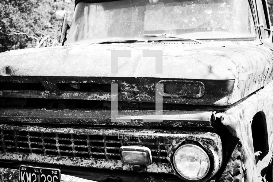 old vintage truck grill 