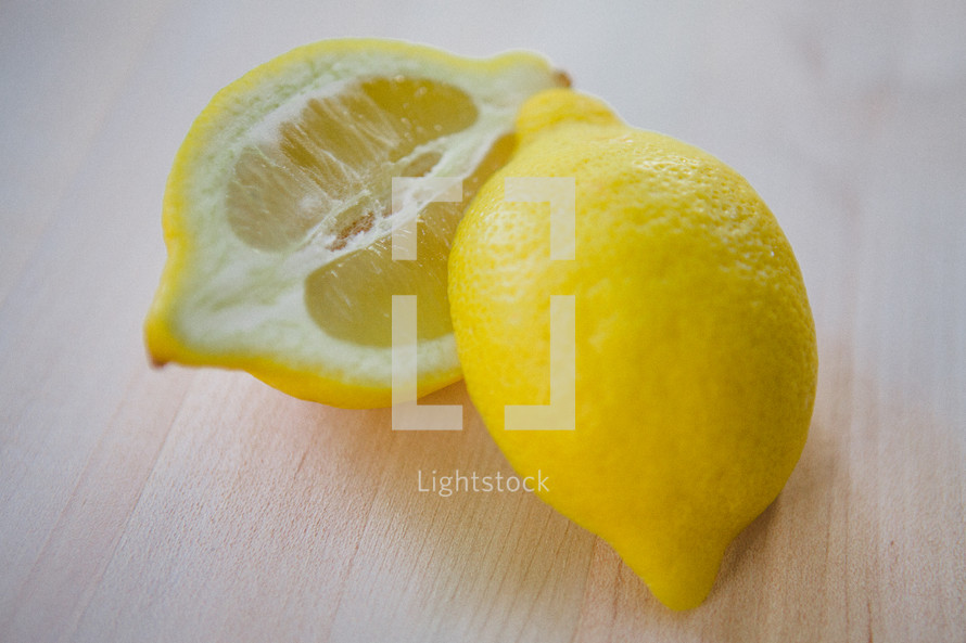 lemon halves 