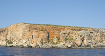 Coastline with generic rock, Gozo, Malta