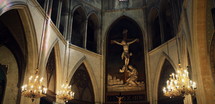 Crucifix in an historic church
