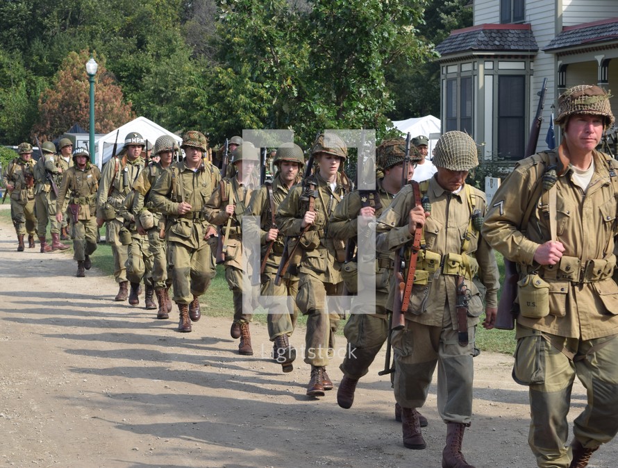 military soldiers marching 