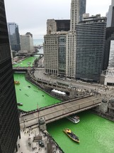 green river for Saint Patrick's Day