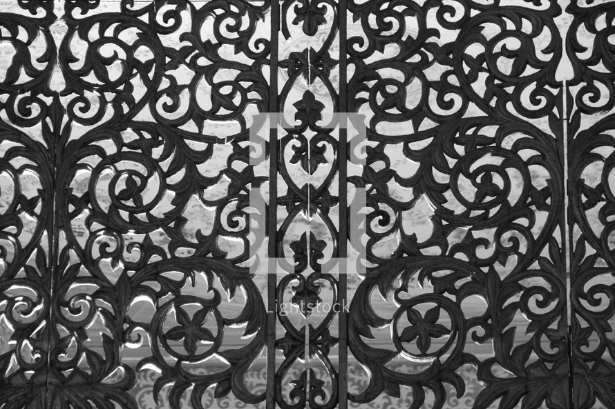 decorative iron screen