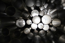stacked pipes, abstract background 