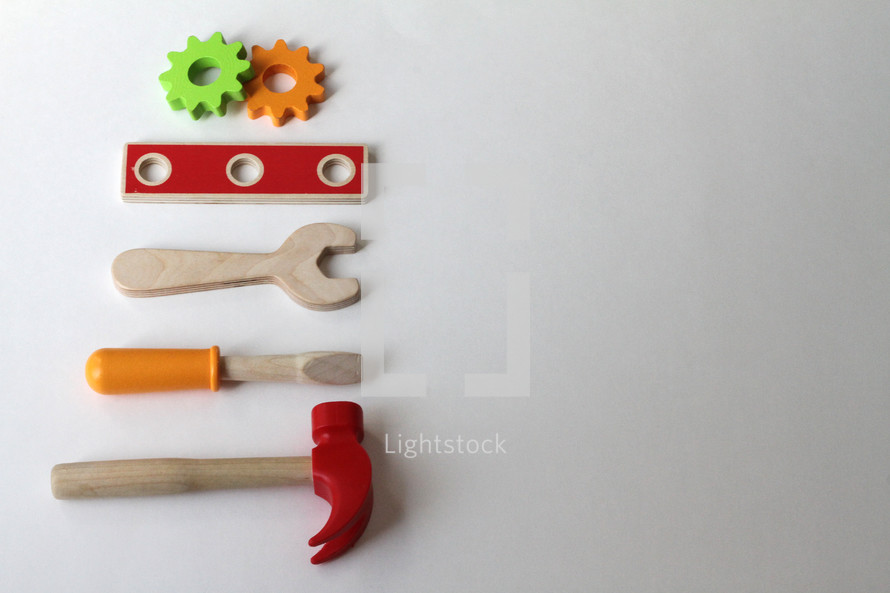wooden toy tools 