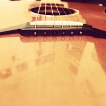 guitar bridge and saddle