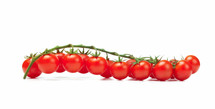 tomatoes pachino on white background