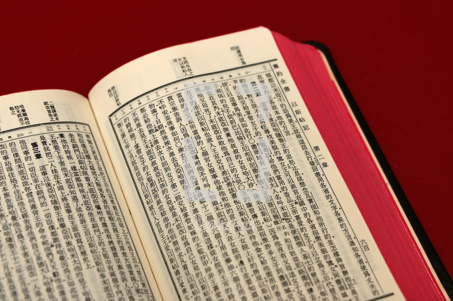 pages of a Chinese Bible 