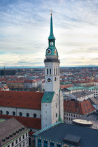 Tower of St. Peter's Church, Munich, Bavaria, Germany