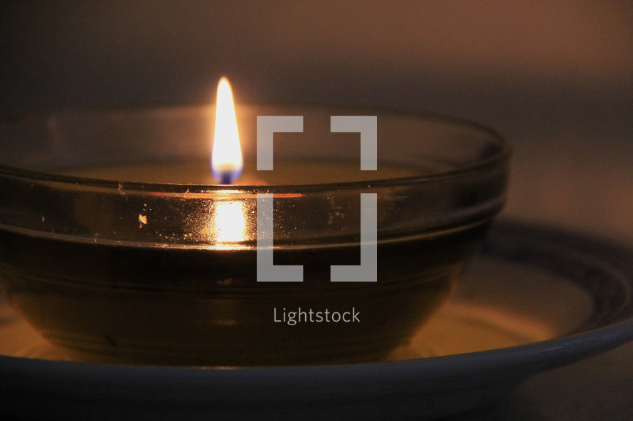 lit candle 