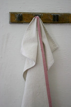 towel on a hook 