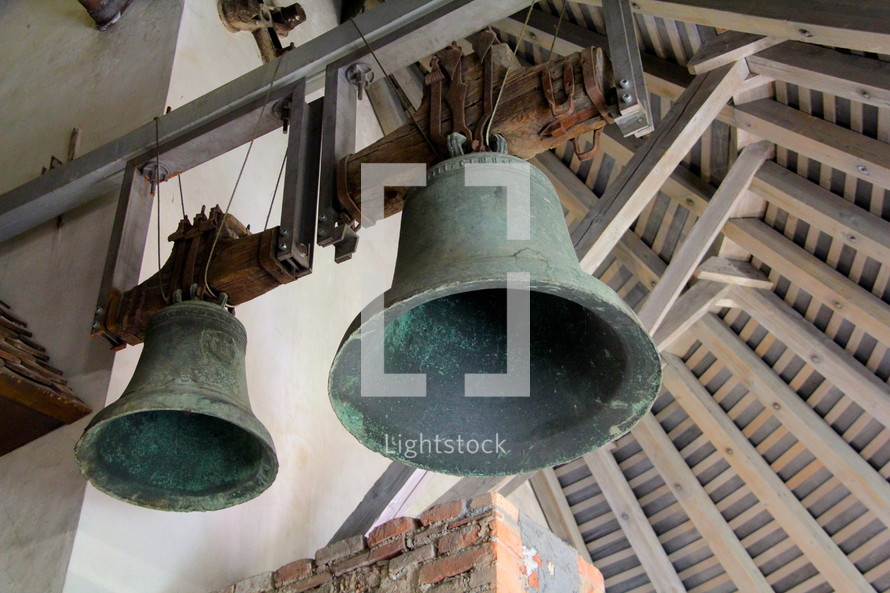 bells in a bell tower 