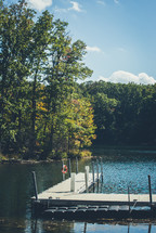 dock on a lake 