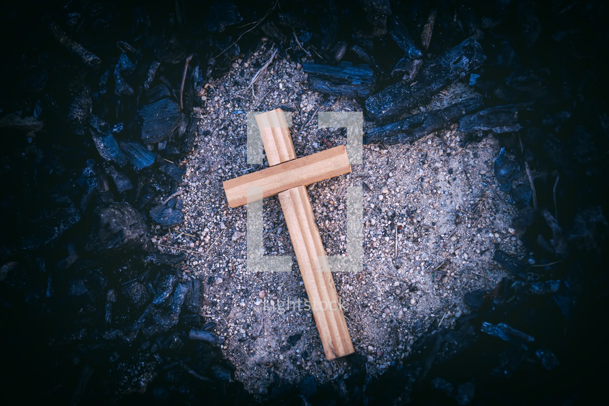 cross on ashes 