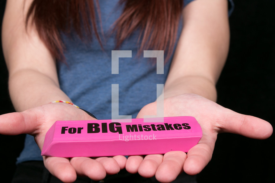 eraser for big mistakes 