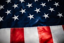 American flag closeup 