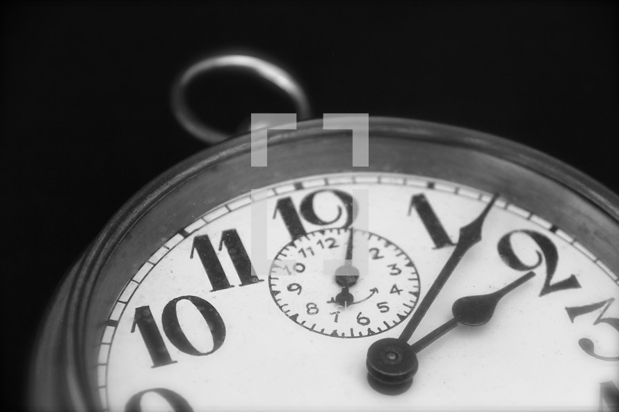 Vintage alarm clock face time 2:00