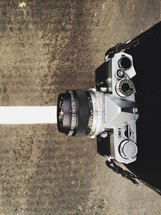 camera on pavement 