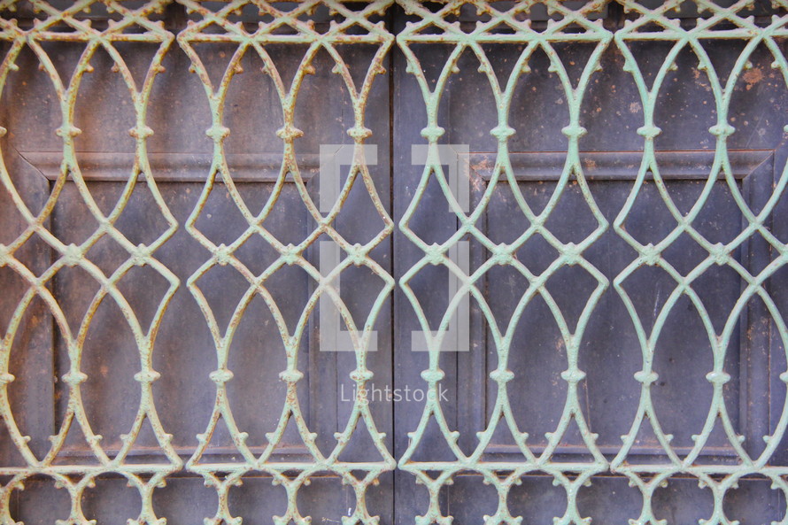 ornate metal window guard