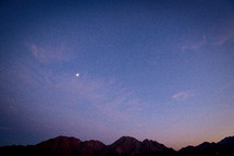moon over mountains 