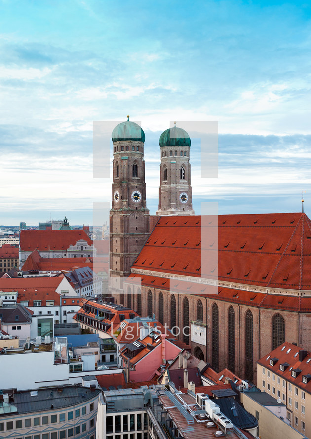 The Church of Our Lady (Frauenkirche) in Munich, Germany, Bavaria