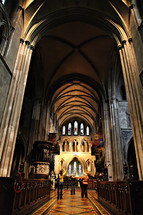 arched ceiling in cathedral 