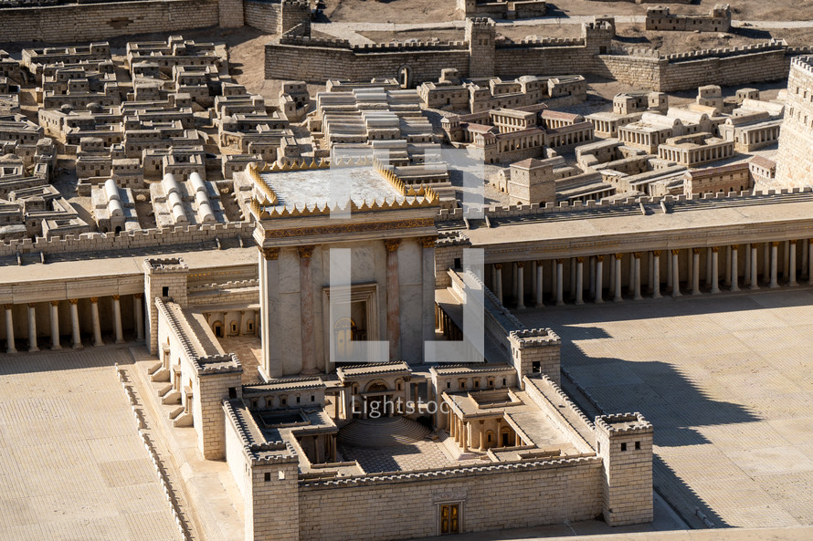 Second Temple Replica at the The Israel Museum in Jerusalem