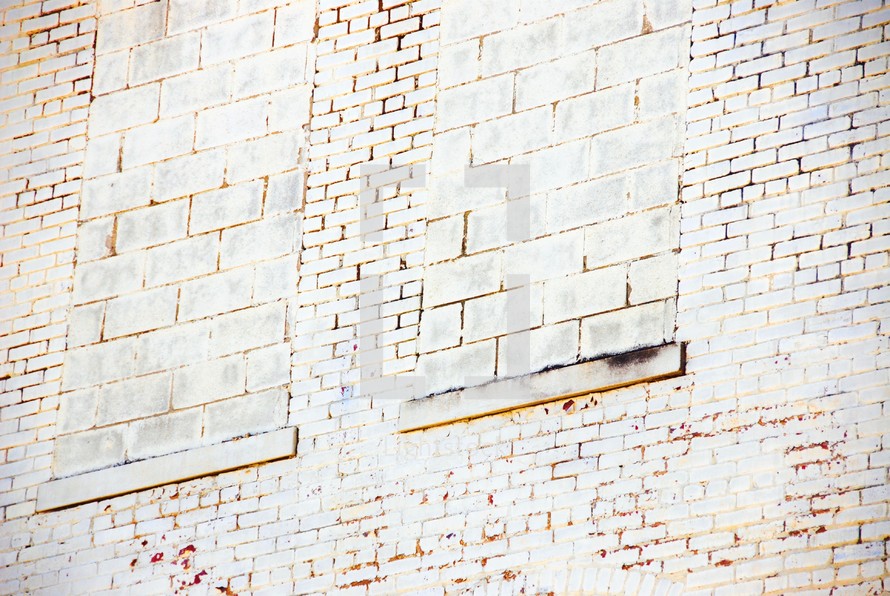 white brick wall exterior 