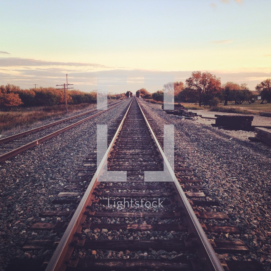 Train tracks. 