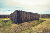 Old Wooden Fort and Wall