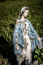 old statue of Mary